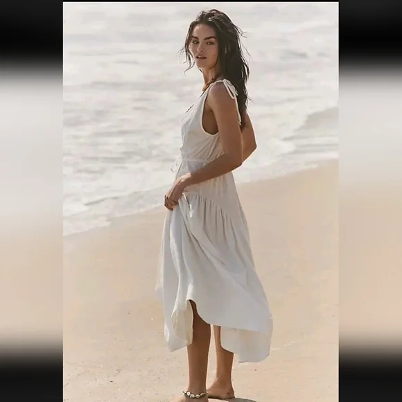 Free People Midi Dress NWOT - Picture 2 of 9